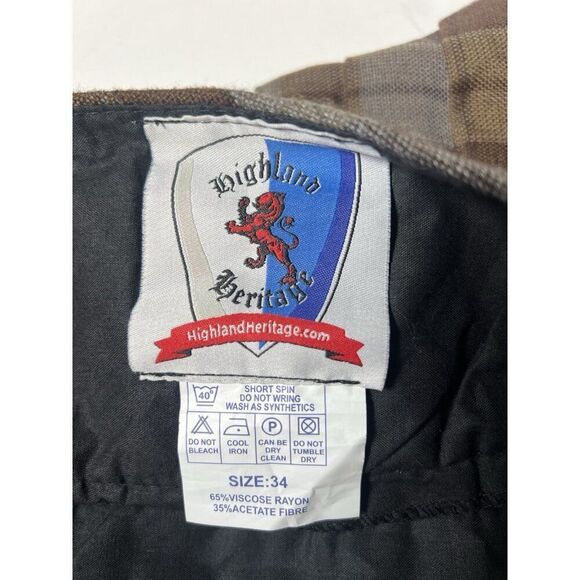 Vintage Womens Brown Plaid Skirt 34 Y2K Academia Prep Mini Kilt.     V - Picture 5 of 6